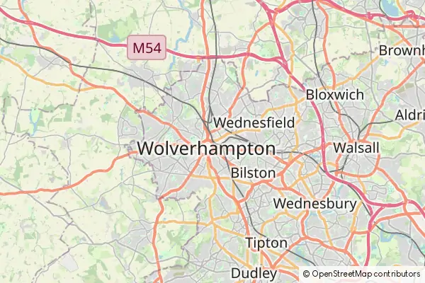 Mapa Wolverhampton