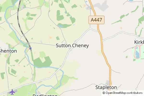 Mapa Sutton Cheney