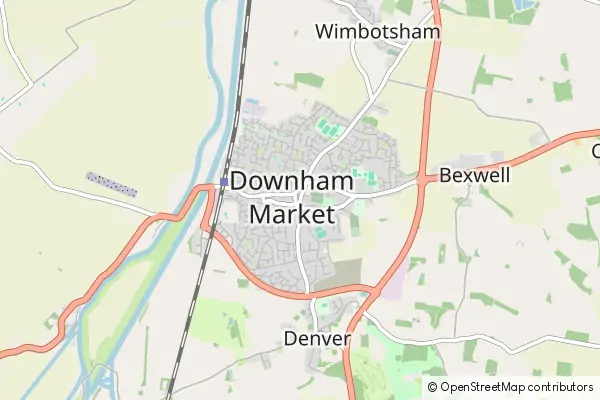 Mapa Downham Market