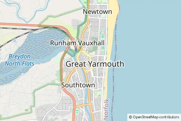 Mapa Great Yarmouth