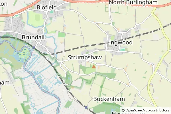 Mapa Strumpshaw