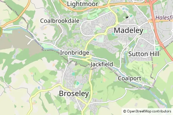 Mapa Ironbridge Gorge