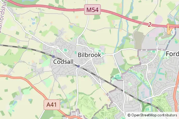 Mapa Codsall