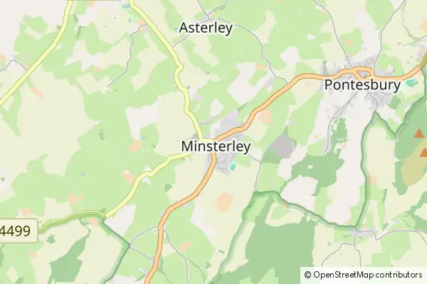 Mapa Minsterley