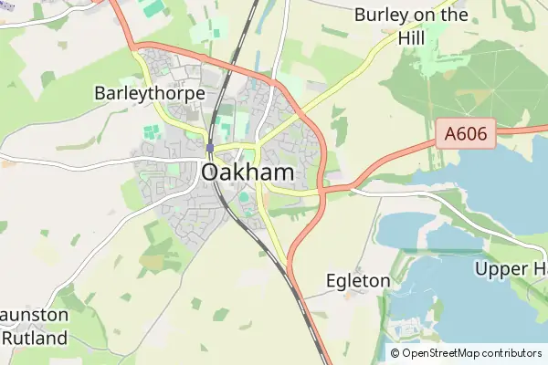 Mapa Oakham