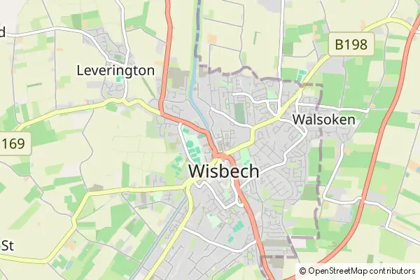 Mapa Wisbech