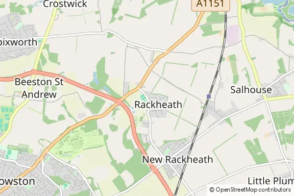 Mapa Rackheath