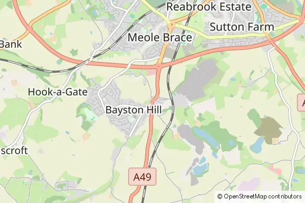 Mapa Bayston Hill