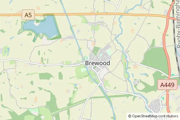 Mapa Brewood