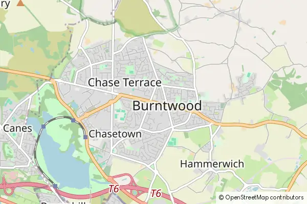 Mapa Burntwood