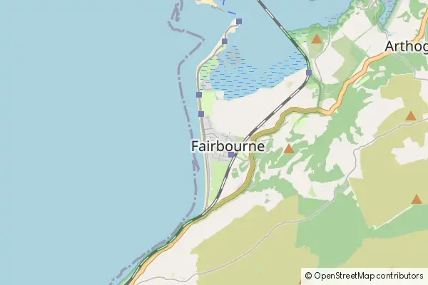 Mapa Fairbourne