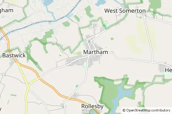 Mapa Martham