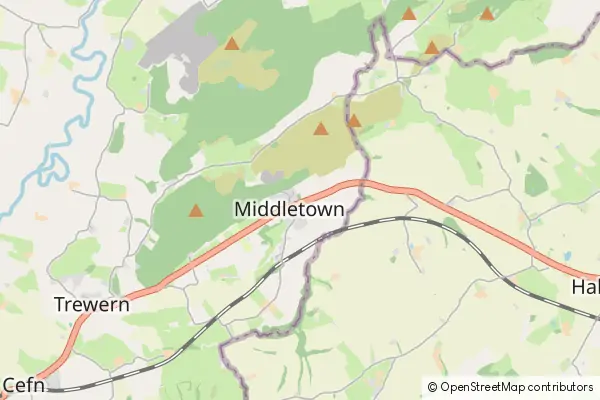 Mapa Middletown