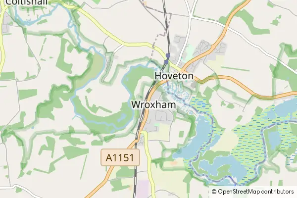 Mapa Wroxham