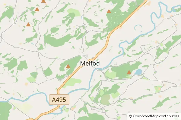 Mapa Meifod