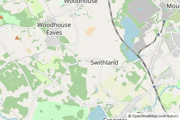 Mapa Swithland