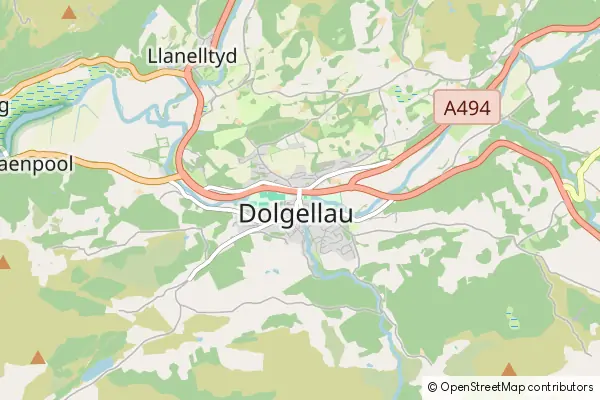 Mapa Dolgellau