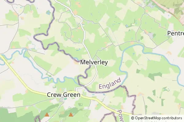 Mapa Melverley