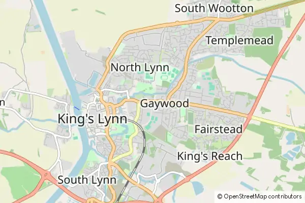 Mapa King's Lynn