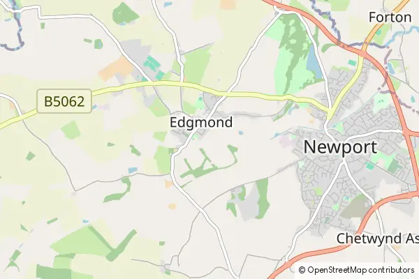 Mapa Edgmond