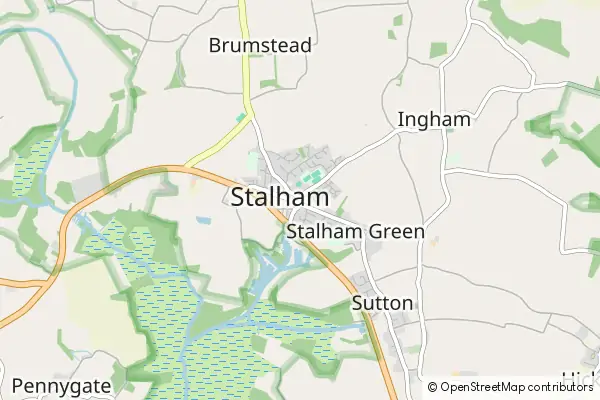 Mapa Stalham