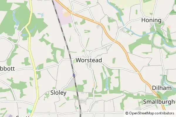 Mapa Worstead