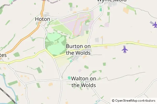 Mapa Burton on the Wolds