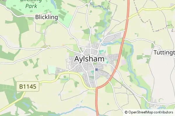 Mapa Aylsham