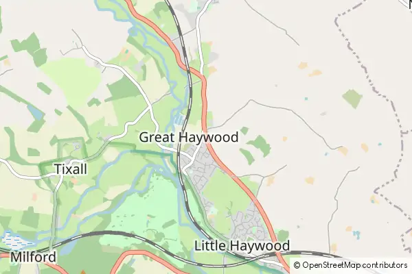 Mapa Great Haywood