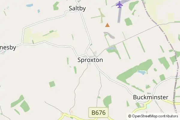 Mapa Sproxton