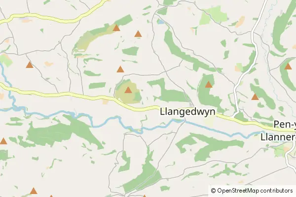 Mapa Llangedwyn