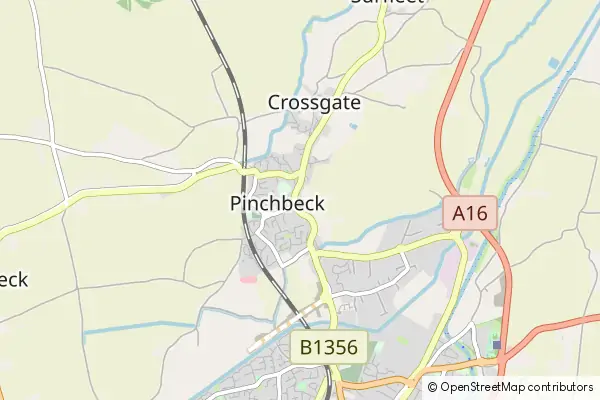 Mapa Pinchbeck