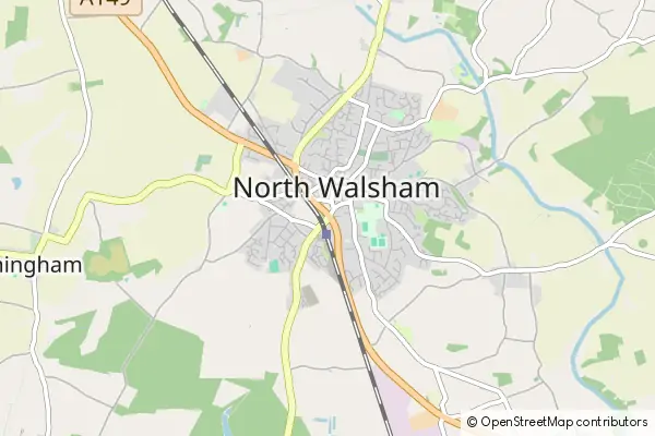 Mapa North Walsham