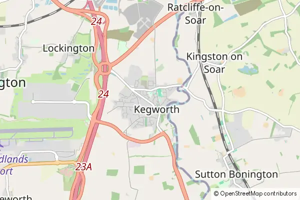 Mapa Kegworth