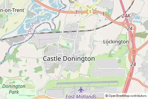 Mapa Castle Donington