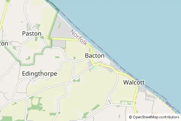 Mapa Bacton