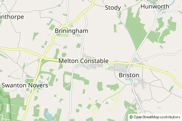 Mapa Melton Constable