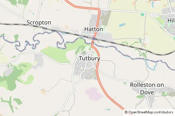 Mapa Tutbury