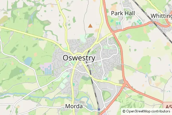 Mapa Oswestry