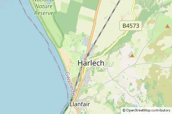 Mapa Harlech