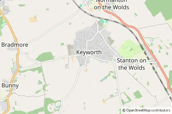 Mapa Keyworth