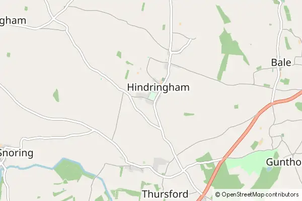 Mapa Hindringham