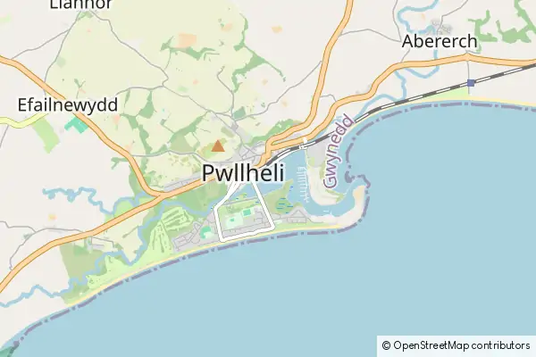 Mapa Pwllheli