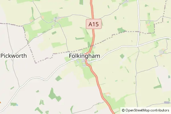 Mapa Folkingham