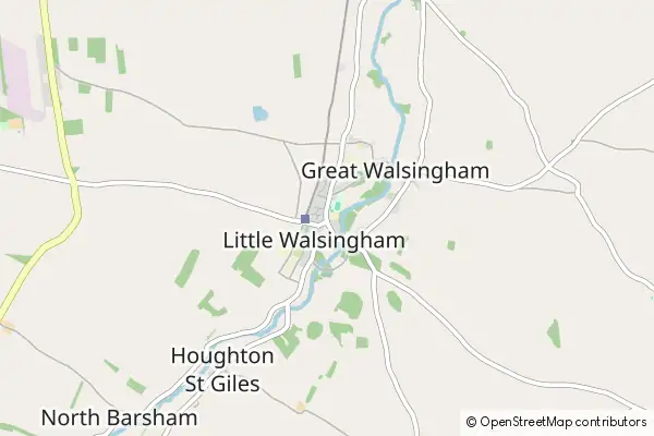 Mapa Little Walsingham