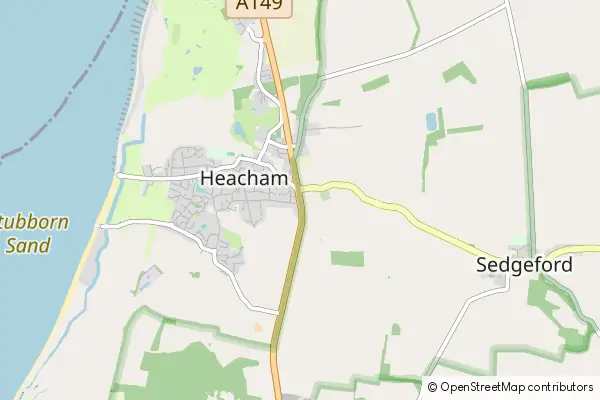 Mapa Heacham