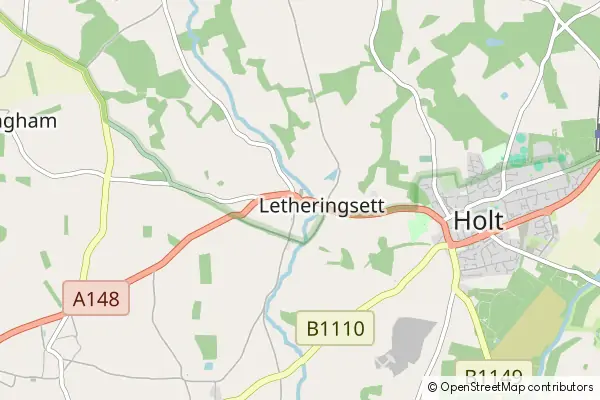 Mapa Letheringsett