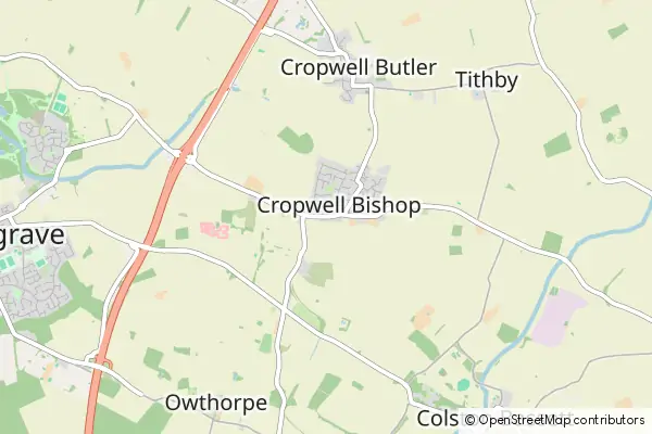 Mapa Cropwell Bishop