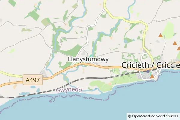 Mapa Llanystumdwy