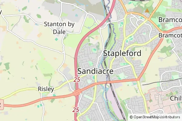 Mapa Sandiacre